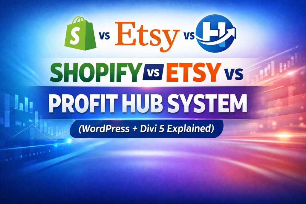 Shopify vs Etsy vs Profit Hub System